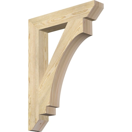 Ekena Millwork Imperial Slat Rough Sawn Bracket, Douglas Fir, 4"W x 24"D x 32"H BKT04X24X32IMP06RDF